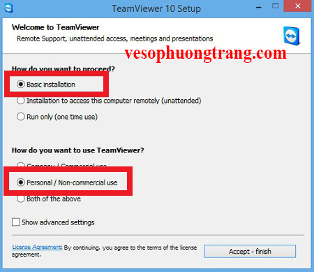 Huong dan cai dat teamviewer 10